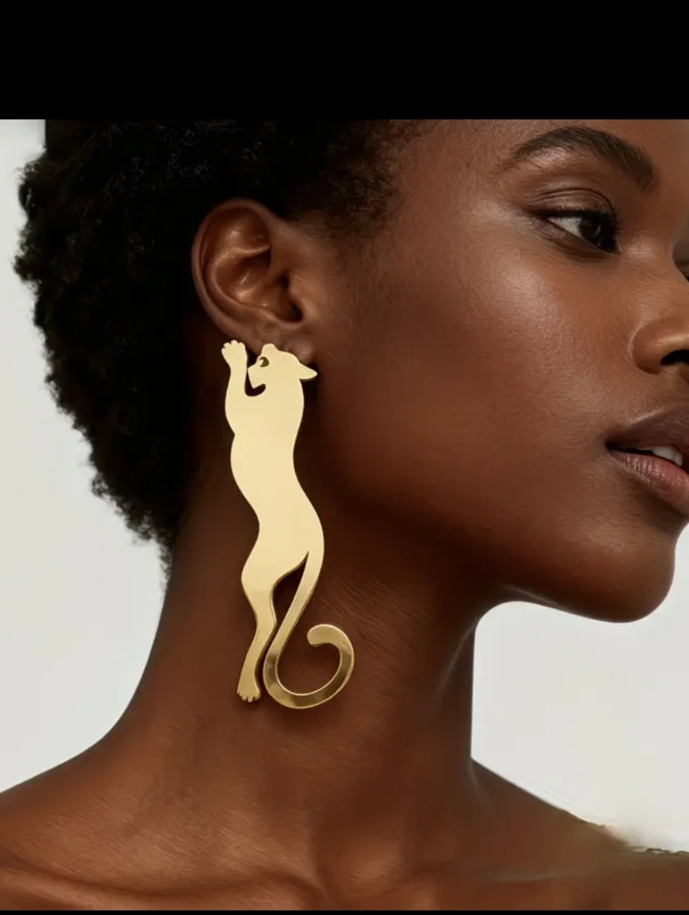 Leopard Golden Plated Earrings